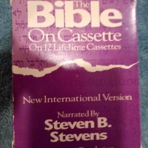 56) The Bible on cassette. 12 lifetime cassettes.